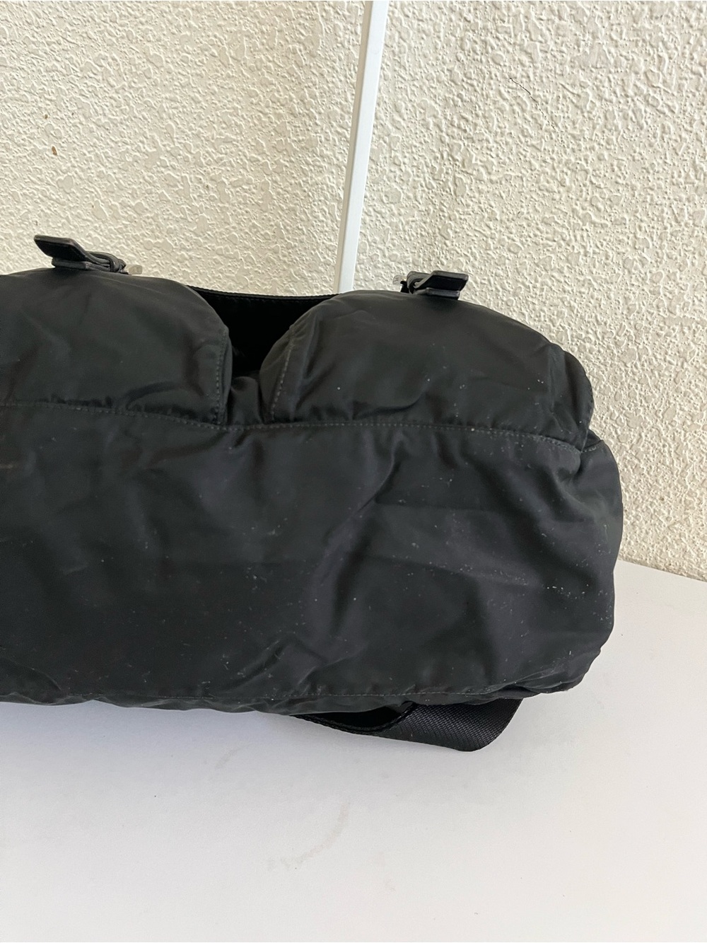 Prada black nylon messenger bag - Picture 7 of 12
